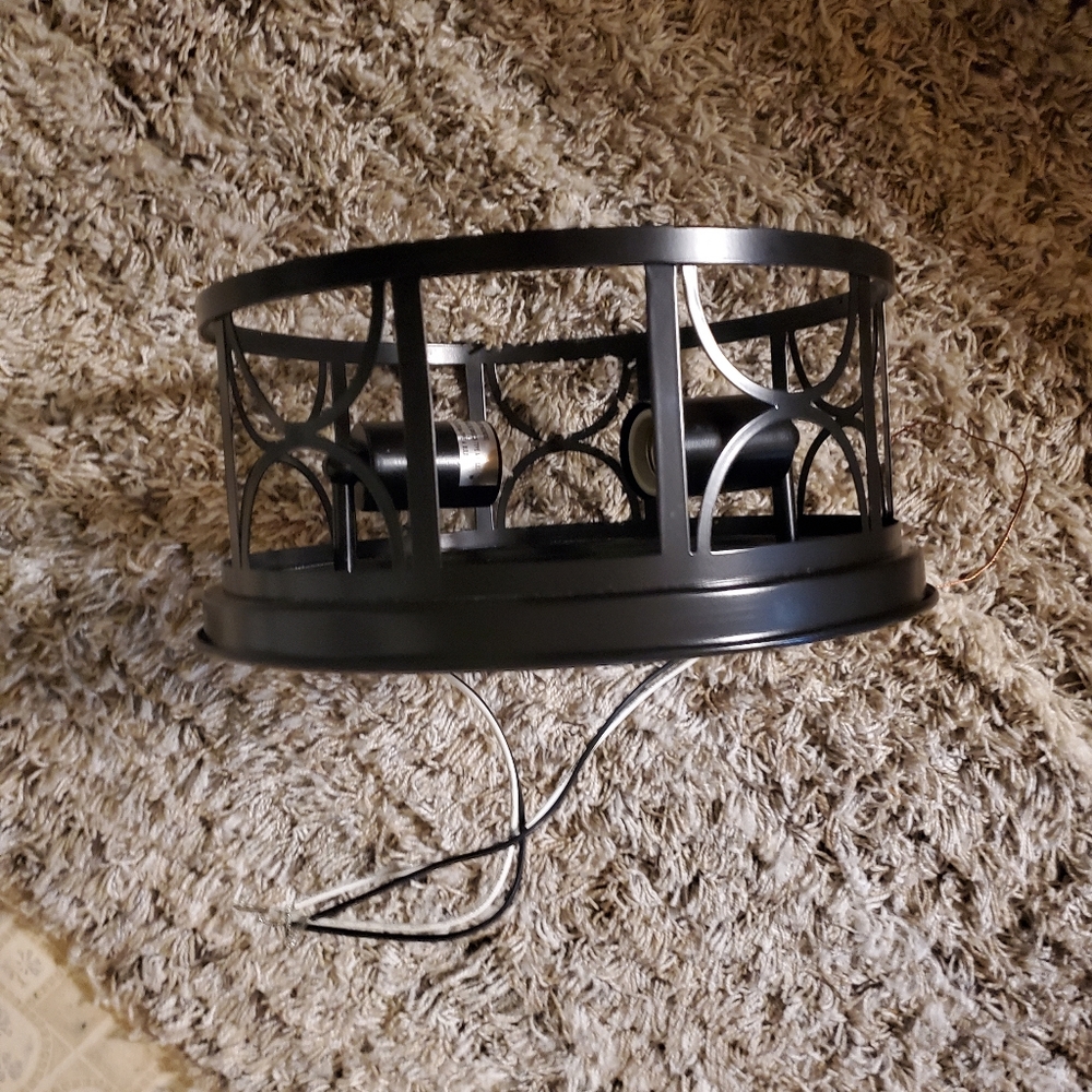 2 Light Flush Fixture - Picture 3 of 4